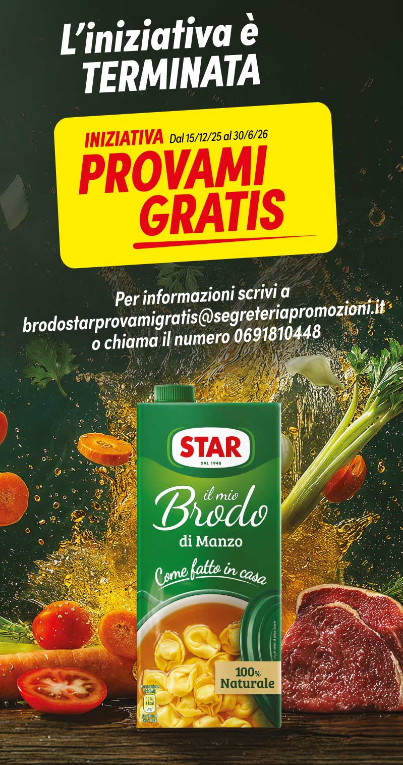 INIZIATIVA PROVA GRATIS IL MIO BRODO STAR